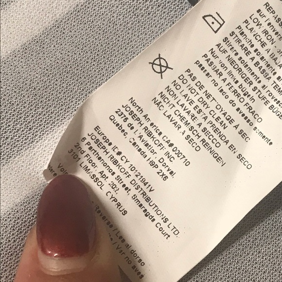 NWT Joseph Ribkoff Navy & White Stripe Cardigan - Picture 7 of 8